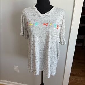 Ole Miss Bella Canvas Heathered Gray T-Shirt